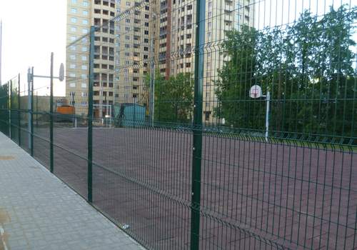 3Д забор для футбольной площадки в Уфе