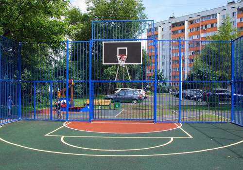 Забор Protect для баскетбольной площадки в Уфе